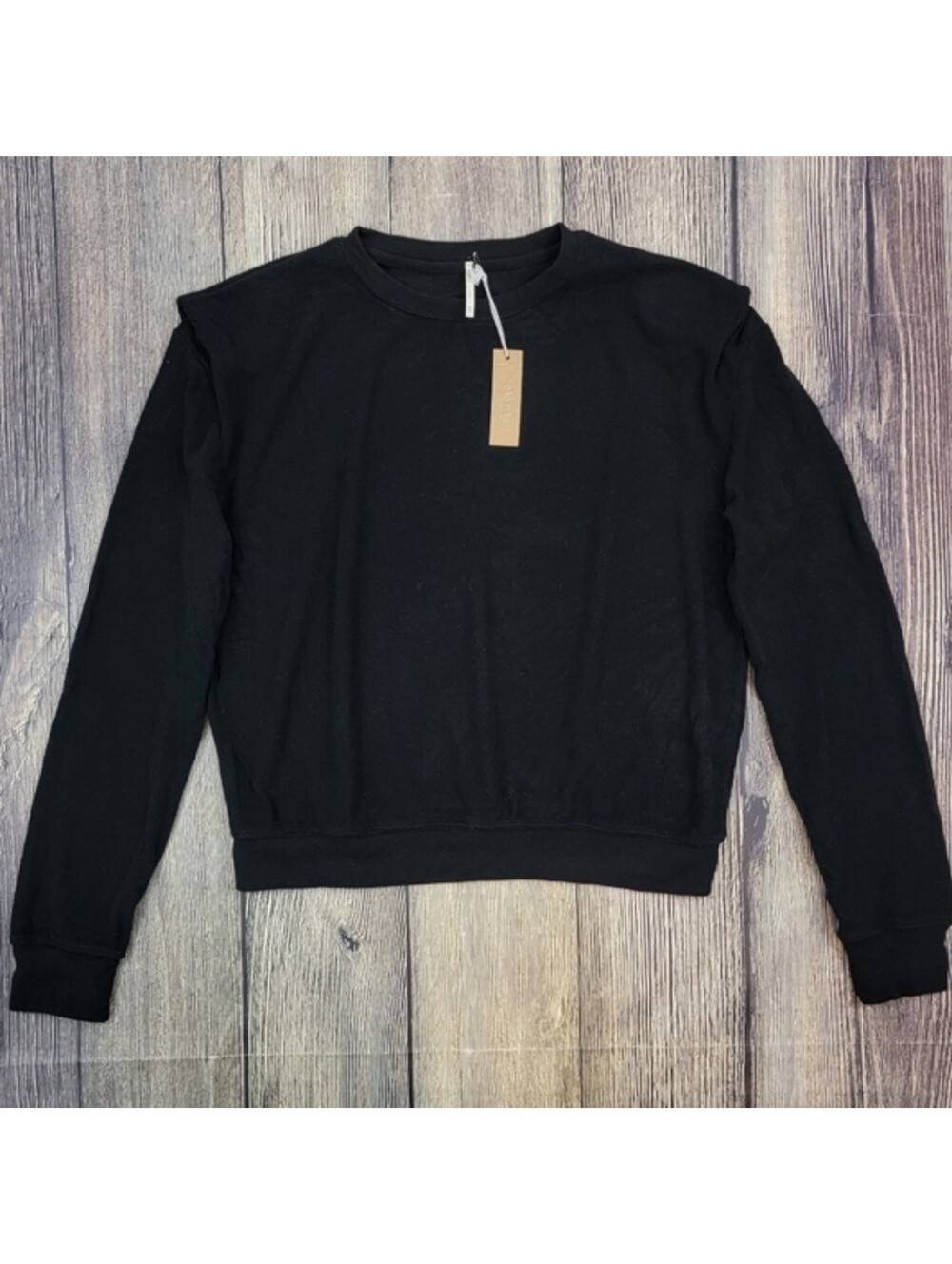 Hello Nite NWT Padded Shoulder Pullover Sweatshirt